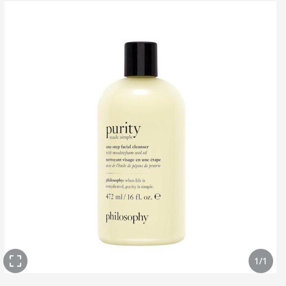 Philosophy purity made simple one-step facial cleanser NEW 16 OZ - Picture 1 of 3